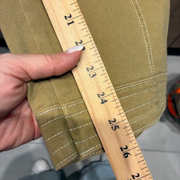 Happy X Nature Olive Green Twill Jumpsuit Sz 6 - Picture 12 of 12